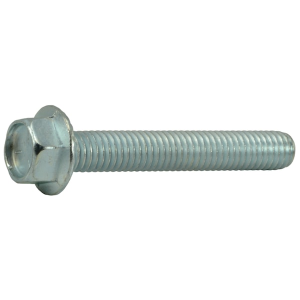 Midwest Fastener Grade 5, 3/8"-16 Flange Bolt, Zinc Plated Steel, 2-1/2 in L, 4 PK 34813 - main